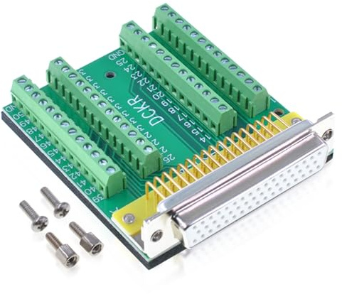 Oiyagai DB50 Schraubklemmen Adapter, D-SUB 50-Pin Buchse Breakout Board mit Schrauben, Lötfreier Terminal Adapter für PLC, CNC, Industrie-Steuerung und Signaltest