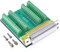 Oiyagai DB50 Lötfreier Stecker, Weiblicher D-SUB Header zu 50-Pin Port Terminal Adapter Breakout-Platine mit Schrauben
