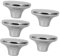 ABOOFAN 5pcs Pot Cap Lid Top Replacement Knob Toilet Paper Holder Shaker Kitchen Door Knobs Shift Knob Cabinet Hinges Rack Portable Key Kitchen Handles Lids Finger Silver Stainless Steel