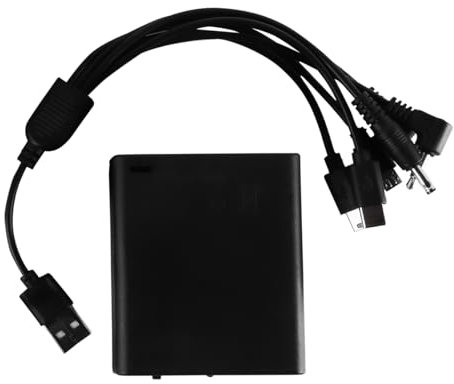 Laroal Battery Box 6 in 1 Power Converter Box with Switch for Various DC Equipment Safe Box Electronic Cabinet Lock Loudspeaker