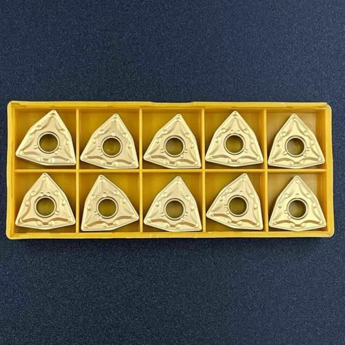 Drehmaschine Drehen mit 10 Stück WNMG432MA Hartmetall-Einsätzen, für Hochgeschwindigkeits-Schneidaufgaben