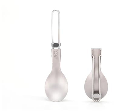 KEITH Titanium Folding Spork Outdoor Camping Cutlery