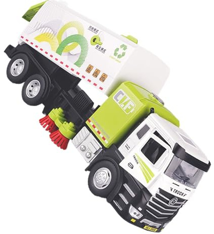 JSGHGDF Safe Friendly Alloy Vacuum Sweeper Truck Toy Manual Push for Easy Use Children Educational Learning Sweeper Manual Learning