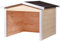 dobar 56198e Mähroboter-Garage aus Holz, Rasenroboter-Carport, 87x80x70 cm, Natur-weiß-anthrazit, Beige/natur-Weiß-anthrazit…