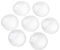 50 Glas Cabochons klar rund 20mm Glascabochons durchsichtig Rückseite flach Kuppel transparent (20mm)