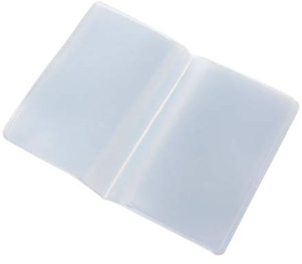 Chiic 1 Pièces Pochette de Carte en Plastique Porte-Cartes de Visite 10 Pages 10 Emplacements ou 10 Pages 20 Emplacements ou 10 Pages 20 Emplacements pour Femme Homme, Transparent (1#)