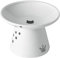 Necoichi Extra Wide Raised Cat Food Bowl, Cat, White, XL, 0.6 kg