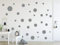 Timalo® XL Aufkleber Punkte Wandtattoo Kinderzimmer bunte große Kreise Pastell Uni Matt Wandsticker | 73081-herbstgrau-120