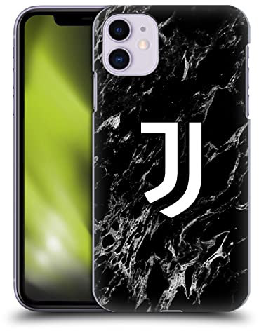 Head Case Designs Licenza Ufficiale Juventus Football Club Nero Marmoreo Custodia Cover Dura per Parte Posteriore Compatibile con Apple iPhone 11