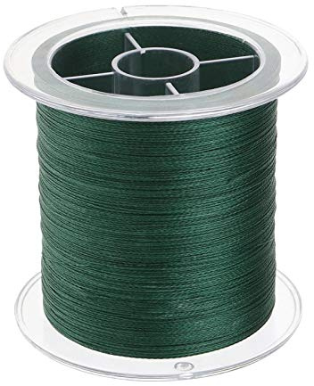 Be In Your Mind Hilo de Pescar Trenzado de 300 M 4 Hebras de PE Verde Oscuro para Pesca con Señuelos Gruesos (20 LB - 0,2 Mm)