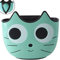 Porte-éponge, NALCY Panier d'évier à Suspendre, Suspendus Paniers Égouttoir Rack Panier Suspendu Organisateur D'évier en Plastique Motif Chat de Dessin animé Vert pour Cuisine Salle de Bain