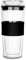Double Wall Glass Coffee Travel Mug with Lid, Insulated for Hot and Cold Beverages, 14 Ounces Capacity, Clear Drinking Tumbler, All Made of Glass Including The Lid