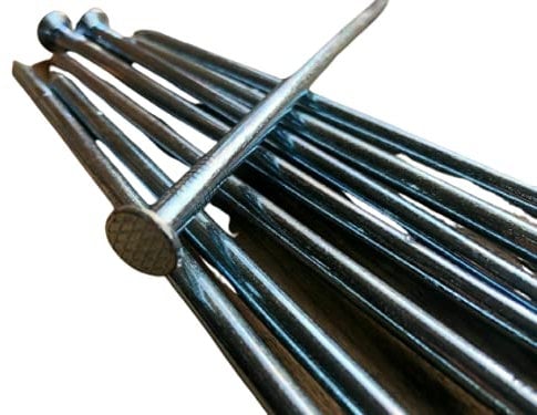 Top Quality 6 Galvanised Nails Round Wire Flat Head 150mm 1kg,5kg (5kg ( Approx 150 pcs))