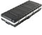 Music Store ABS Keyboard Case 61, Universal Keyboard Flightcase, Schwarz, 7.8 kg, mit Schnappverschluss, 3 Griffe, Rollen, Polsterung, 112x12x41 cm, geeignet für 61-Tasten Keyboards