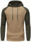 YuKaiChen Pullover Herren Arbeitspullover Waffel-Stoff Fleece Hooded Sweat Sweatshirt Khaki-Armygrün XL