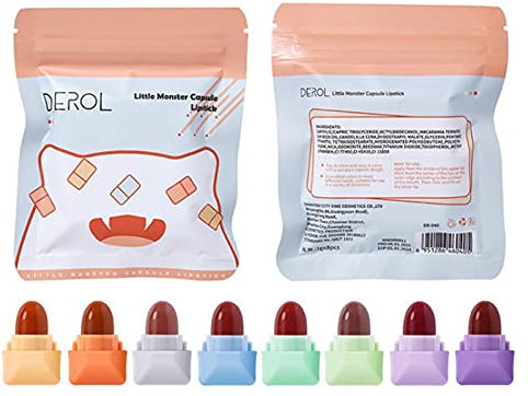 certainoly Lippenstift Set?8 Farben Candy Ma.tte Lippenstift Set Wasserdichter Antihaft Cup Lippenstift Ma.tt Langlebige Kapseln Lippenstift Makeup Geschenkset für Frauen & Mädchen