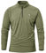 YSENTO Mens 1/4 Zip Golf Running Tops Sports Lightweight Jogging Gym Long Sleeve Polo Shirts(Green,M)
