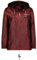 Geographical Norway Boat Lady - Veste Coupe Vent Femme Outdoor - Blouson Imperméable Manches Longues Femmes - Manteau Tactique Résistant Pluie (Bordeaux L Taille 3)