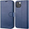 OCASE for iPhone 14 Case, Premium PU Leather iPhone 14 5G Wallet Case Flip Phone Cover with[RFID Blocking][Card Holder][TPU Inner Shell] for the 6.1 Inch 2022 5G,Blue