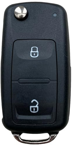 2 Tasten VW Volkswagen Amarok Schlüssel für VW Transporter T4 T5 T6 für VW Pollo Schlüssel für V-olkswagem Golf Bora Seat Ibiza Autoschlüssel mit ungeschliffener Klinge
