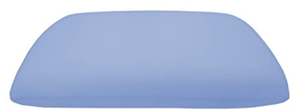 Dukal | Bezug passend für Orthopädisches Nackenstützkissen von Siebenschläfer | 72 x 42 cm | aus hochwertigem DOPPEL-Jersey (100% Baumwolle) | Farbe: blau