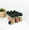 12 Pcs Conteneurs à condiments avec cuillère Ensemble d'assaisonnements de 300 ml Ensemble de condiments en verre haut Ensemble de services d'exposition de conteneurs Pots à épices