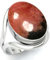 Jeweloporium Real Rosa Rhodonit in schwarzem Mangan 925 Silber Ringe für Frauen Edelstein Handgefertigt Silber Ringe Größe 56(17.8) das Erntedankfest Geschenk Cocktail Schmuck