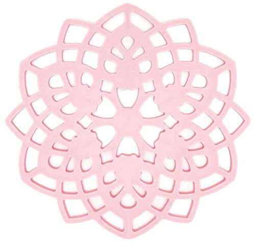 Sottopentola in Silicone, Tappetino Sottopentola, Tovagliette in Silicone, Tappetini Resistenti al Calore, Tovaglietta Rosa Isolamento Termico Vuoto Pad Coppa Ciotola Presina Tovaglietta Accessorio da