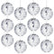 Spiegelkugel,12Pcs Discokugel,3cm Silberne Hängekugel,Silber Discokugel,Silberne Spiegelkugeln,Spiegel Discokugeln,bruchsicher Weihnachtsdekorationen Baumkugeln