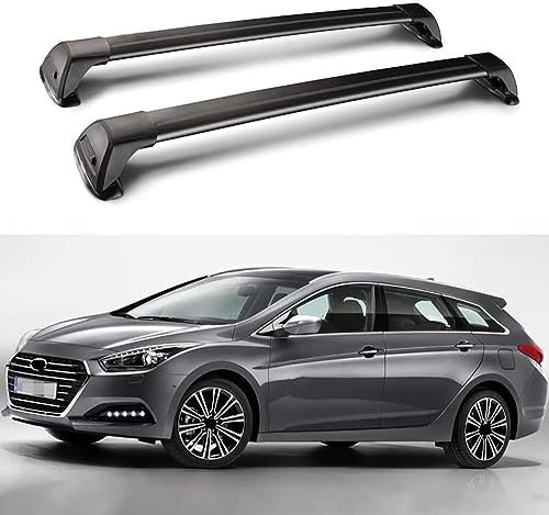 Dachgepäckträger für Hyundai i40 Estate 2011-2020, 2-teiliger Kreuzschienen Dachträger, Aluminium Dachträger Querträger Grundträger Querbalken