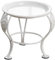 Tsffae Supporto per per Treppiede Supporto per di Fiori Creativo Mini Portafiori in Ferro Supporto Pavimento Mini Supporto per di Fiori Supporto per per Piante per Tavolo(Bianco)