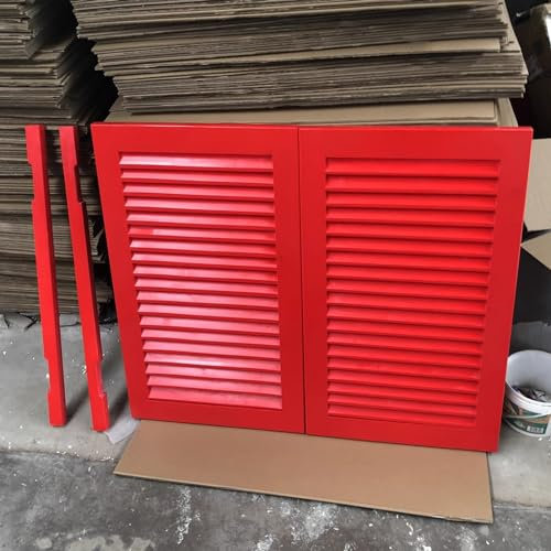 Pendeltür Saloontür Schwingtür Flügeltür Kommerzielle Veranstaltung Partei Dekoration Saloon Türen Rot, Holz Lamellenschwingtür Mit Beschlagsatz, Extra Breit 50 48 46 44 42 40 38 36 34 32 30 Zoll (Co