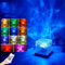 Wave Lampe Farbwechsel,Angebote des Tages Heute,Wasserwellen Lampe,16 Farben Rotierende Dynamische Wellen Deckenprojektion Stimmungslicht Holzsockel mit Fernbedienung Mini Polarlichter Nordlicht Lampe