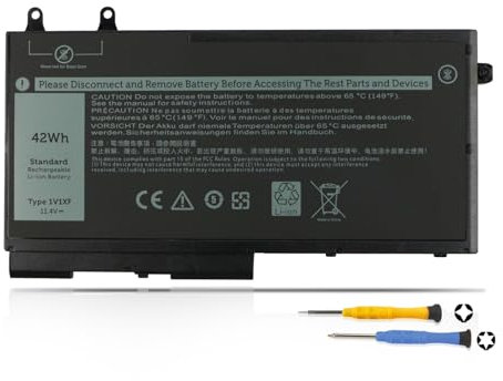K KYUER 42Wh 1V1XF Batterie pour Dell Latitude 5400 5500 E5400 E5500 Inspiron 7590 7591 2n1 2-in-1 Precision 3540 M3540 Mobile Workstation Series P84F P98G P80F R8D7N 49HG8 H82T6 K7C4H TNT6H W8GMW