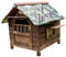 Wooden Dog House Outdoor With Window Door Puppy Cage Carbonized Fir Wood Weatherproof Dog Crate Pet Kennel Ideal For Small, Medium And Large Pets(Size:Small)