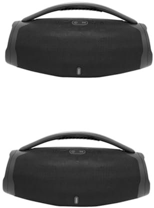 Osmond Lot de 2 haut-parleurs Bluetooth portables étanches RVB sans avec caisson de basses stéréo 360°