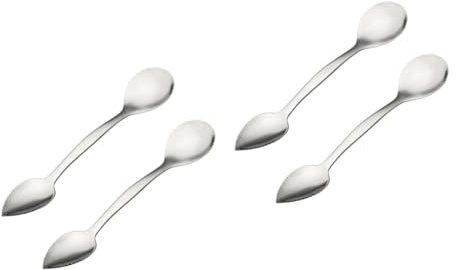 OKUMEYR 4pezzi Cucchiai Da Pompelmo Acciaio Inossidabile Con Design Ergonomico e Funzione Doppia Per Frutta e Verdura Perfetti Per Kiwi e Arance