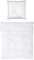 MÖVE Noblesse Bettwäsche-Set 135x200 cm + 80x80 cm aus 100% Baumwolle, White/Grey