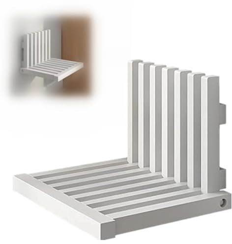Sgabello da doccia pieghevole in legno massello Sgabello da bagno Sedile pieghevole per doccia a parete Sgabello da doccia salvaspazio Sedia da parete invisibile Panca porta scarpe da ingresso