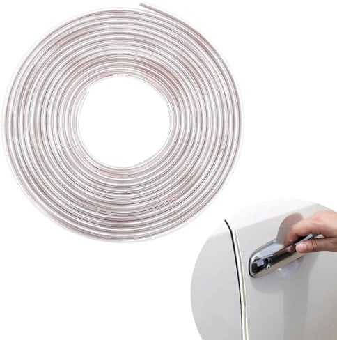 5M Car Door Edge Protector Strip U-Shape Rubber Seal Trim for Universal Fit Clear Design Waterproof and Scratch-Resistant Door Edge Guard Fit for Most Cars Clear 16FT