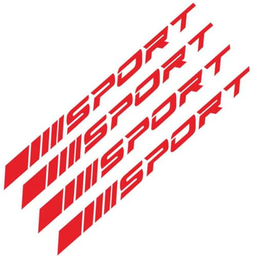 bairuibin Auto Felgen Aufkleber Set für Au-di Q5 2017-2023 FY,Rad Sticker Sport Design,Felgen Dekoration Styling,Auto Felgen Styling Sticker,Felgen Rand Dekoration,D