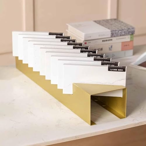 SXYKXYDL Marble Slab Display Rack, Desktop Stand with Multiple Card Slots, Porcelain Sample Shelf for Trade Shows & Retail Stores, Ideal for Tile Showcase
