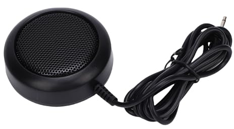 Goshyda -Außenlautsprecher für Autoradio 3,5 Mm 1 W, Kompakter Runder CB-Amateurfunk-Lautsprecher mit Klebehalterung für FT 1900R FT 7900R