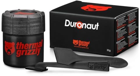 Thermal Grizzly Duronaut 30g Pasta térmica CPU GPU | Alta estabilidad a largo plazo, CPU, GPU, bajo pump-out, alta conductividad térmica, no endurece, formato 30g
