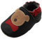 YIHAKIDS Premium Weiche Leder Krabbelschuhe Babyschuhe Kleinkind Lauflernschuhe(Size S,Schwarz,0-6 Monate,19/20 EU)