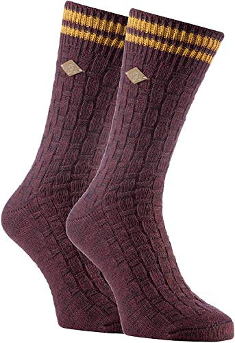 FARAH®®® - 2er Pack Herren Vintage Qualität Baumwolle Socken mit Gestreift