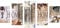 Ohok 5D Diamond Painting 5 teilig Kombination Full Kits, DIY Diamond Malerei Set Kunst Handwerk Strass Stickerei Painting Bilder Dekoration für Haus Wand Dekor (Sweet Home-40x90cm)