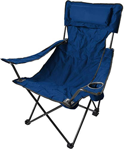 normani Robuster Camping Outdoor Angler Klappstuhl Outdoor Farbe Marine Deluxe