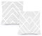 Decoratea Kissenbezüge 50x50 - Dekorative Kissenbezüge (2er-Set) für Sofa, Bett, Stuhl, Wohnzimmer, Auto. Sehr weich, modern und mit unsichtbarem Reißverschluss (Geometrische Formen)