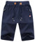 JustSun Sport Shorts Herren Kurze Hose Sommer beiläufig Baumwolle Elastische Taille Sweat Shorts Blau Large